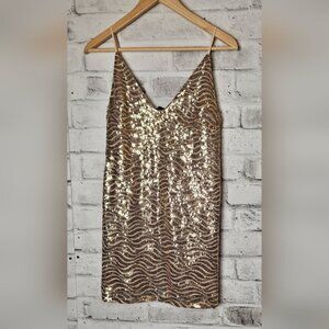 Revamped Gold Sequin Top